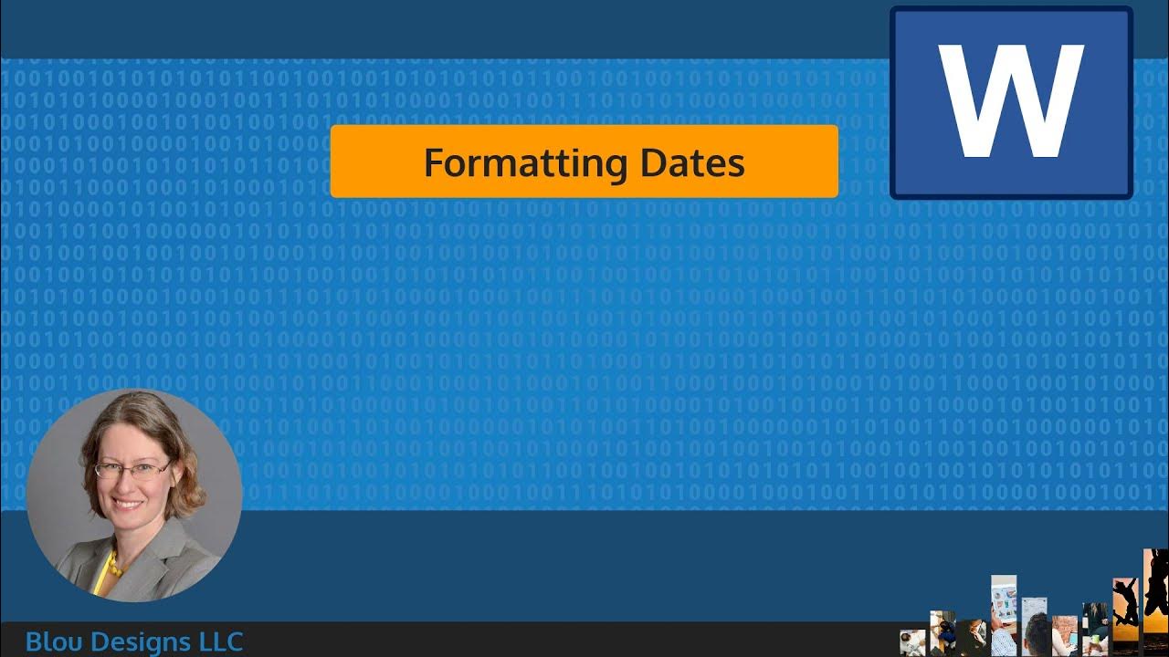 How to format dates mail merge microsoft word course excerpt