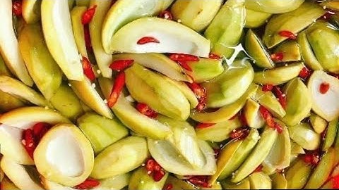 Cách làm xoài non ngâm chua ngọt vàng giòn cực ngon để được lâu | Sen hồng TV