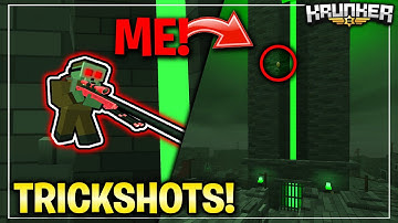 INSANE Krunker Trickshots From GLITCH SPOTS! (OUT OF THE MAP!)