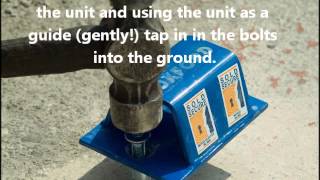 How to install a ground anchor into your Asgard Motorbike Garage