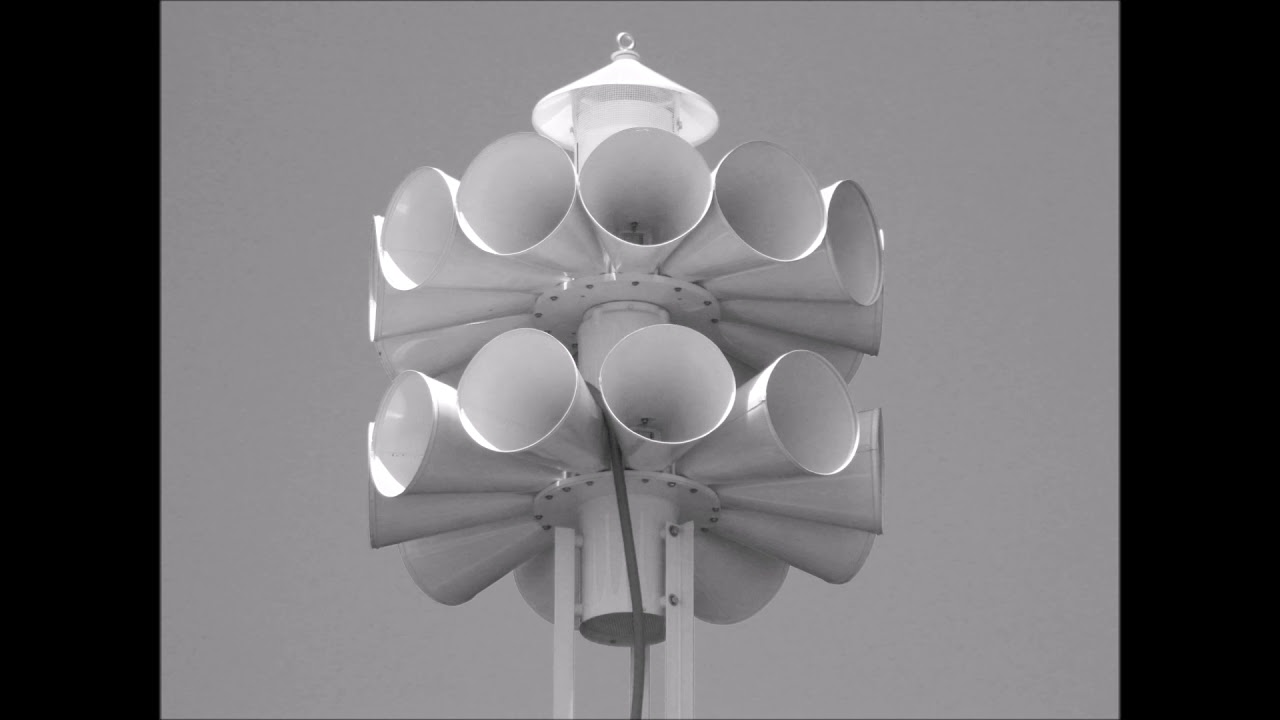 1 Hour Air Raid Siren (2T22) ATTACK WARNING SIGNAL