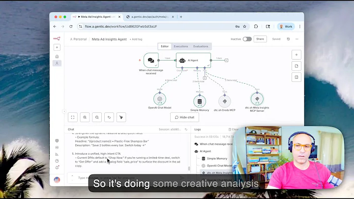 Building a Meta Ad Insights AI Agent with n8n and dtc.sh MCP Servers