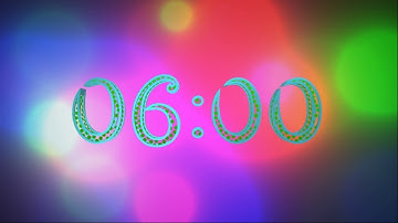 Relaxing 6 Minute Timer Countdown With Alarm and Calm Music/Lo-Fi