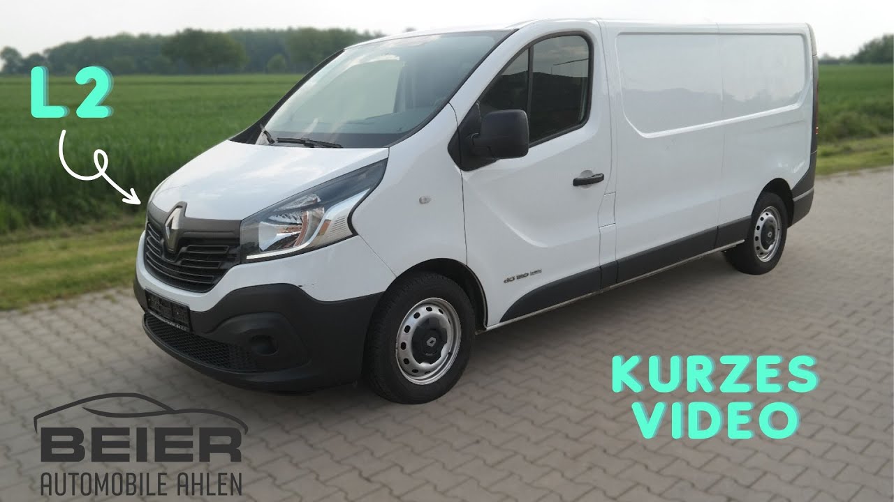 Renault Trafic Kasten L2 2,9t Komfort SHZ AHK Flügeltür - YouTube