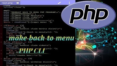 🔴script php cli back to menu