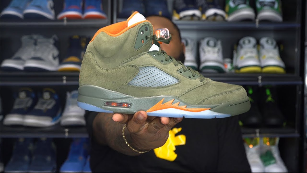 靴 AIR JORDAN5 Olive A GRAIL RETURNS ! Air Jordan 5 Retro 