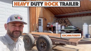 Built A Rock Trailer To Pull Behind The Excavator...Bumpside Diesel Update