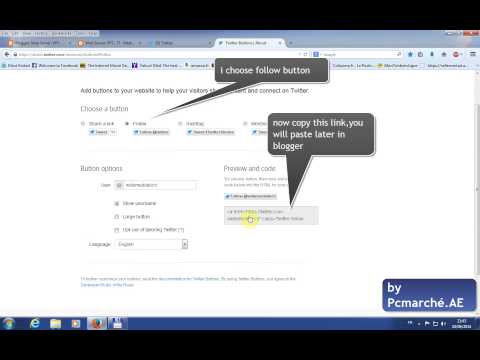add Twitter widget for website or blog