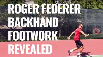 Roger Federer One Handed Backhand Footwork!