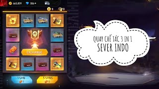 Free Fire Indonesia - Quay Chế Tác 3 In 1 - UMP Parafal Ma Búp Bê Sever Indonesia