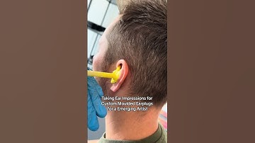 Taking Ear Impressions for Custom Moulded Earplugs for a Emerging Artist #musician