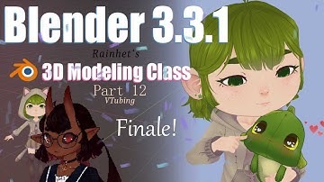 Finale Blender Part 12 How to Make a VTuber fbx to vrm || VTuber Vrchat Avatar Tutorial 2022-23