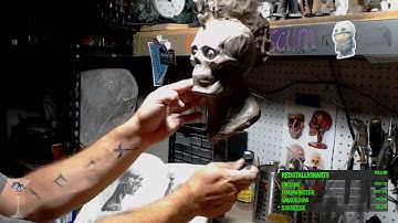 [Time-lapse sculpting]  Anatomical head sketch Part 2 #sculpting