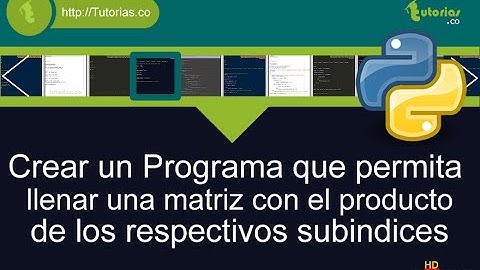 arrays – python (matriz producto de subindices)
