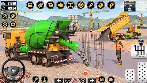 Real Construction Simulator Gameplay | City Building Trucks & Heavy Machines | Android Game 2025