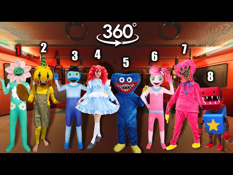 VR 360° New Rainbow Friends But Poppy Playtime In Real Life ALL PHASES 🎶 Friday Night Funkin 360