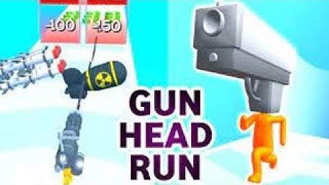 🍎Gun Head Run - Gameplay Walkthrough Part 1 Levels 1-15 Split Gun Run 3D (Android, iOS) | 2023