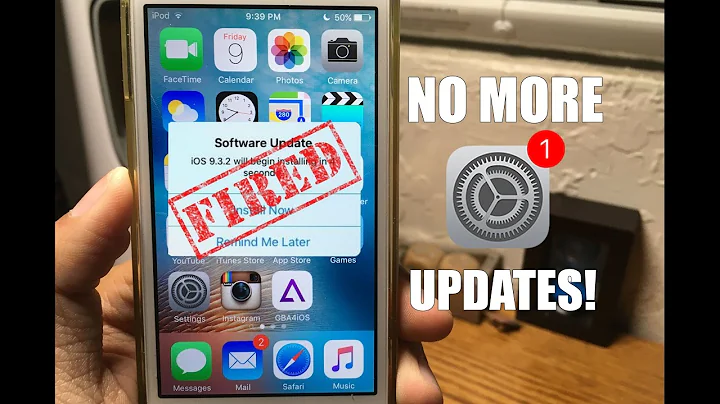 Get rid of Annoying Software Updates iPhone / iPad