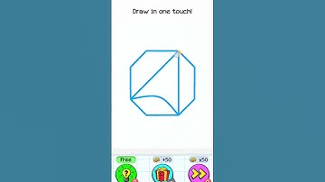 Challenge Draw in one stroke 🤔😃I Did It Can You🤔🤔#games #challenge #drawing