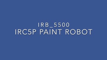 ABB IRB5500 IRC5P Robot paint spraying in action