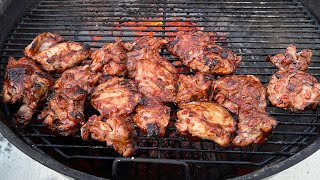 Chicken Thighs Grilled on Weber Kettle (Perfect for Beginners)