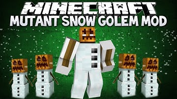 Minecraft: MUTANT SNOW GOLEM MOD! (1.4.6 mod showcase)