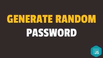 How to Generate Random Password in Javascript