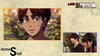 Attack On Titan S2 Live Dubbing In Japanese Eren And Mikasa Anime Stuff