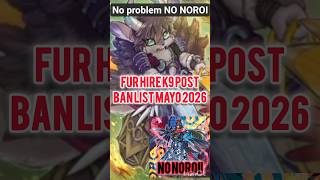 2 CARDS Fur Hire K9 COMBO Post Banlist de Mayo 2026 sin Noroi. #edopro #yugioh #k9 #furhire