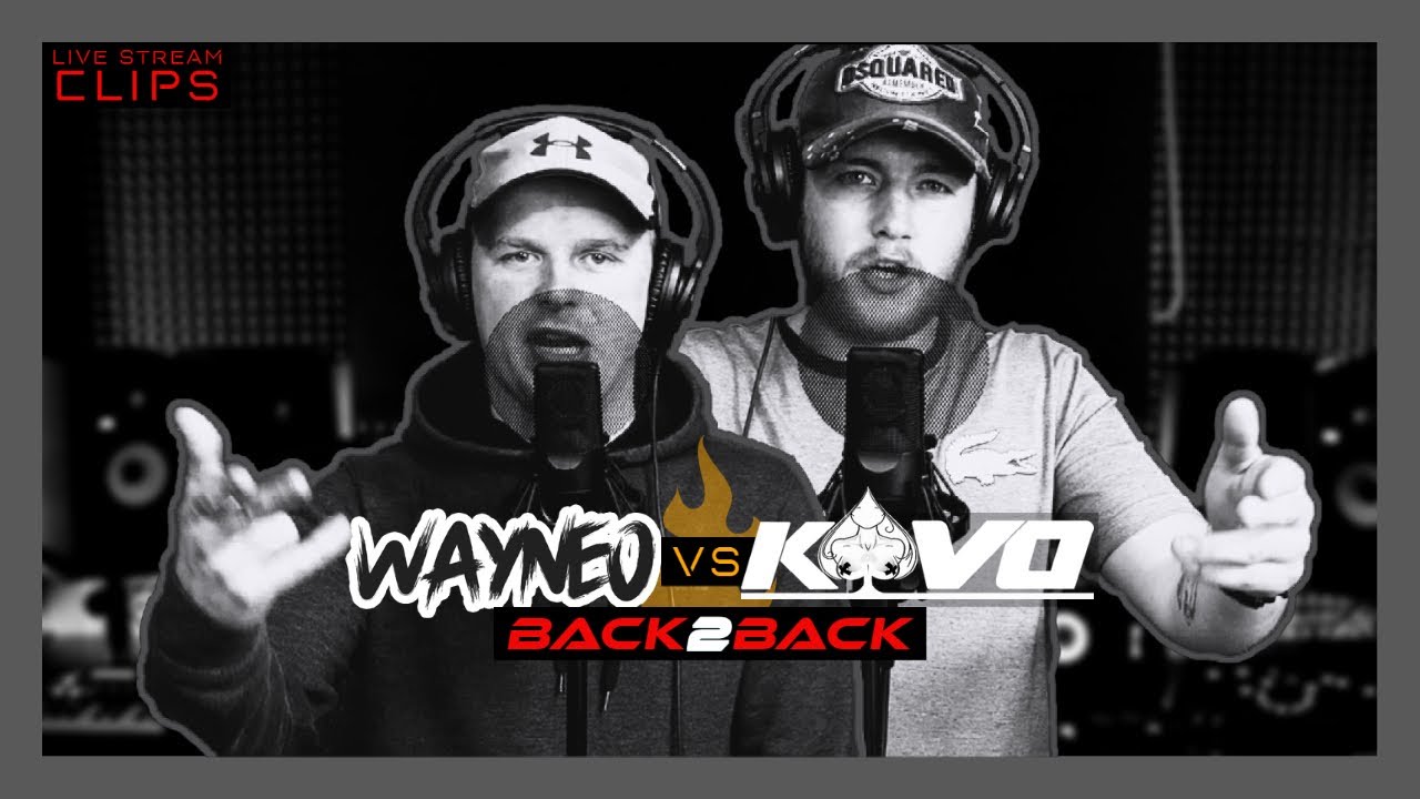 Mc Wayneo Vs Mc Kavo - Back 2 Back in the Booth - Live Stream Clips