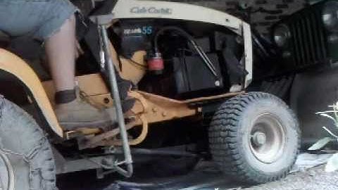 cub cadet 2082 cold start and controls