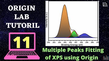 How to deconvolute a peak / multiple peaks fitting using Origin Pro ||