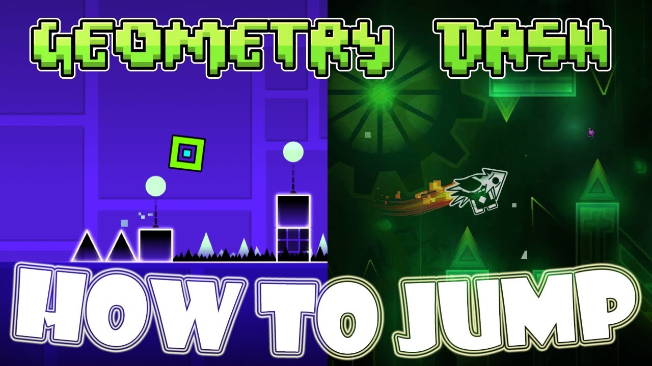 How to jump in Geometry Dash! - YouTube