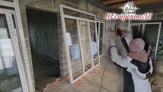 Новые окна в наш ДОМ !  We install windows in our house with our own hands!