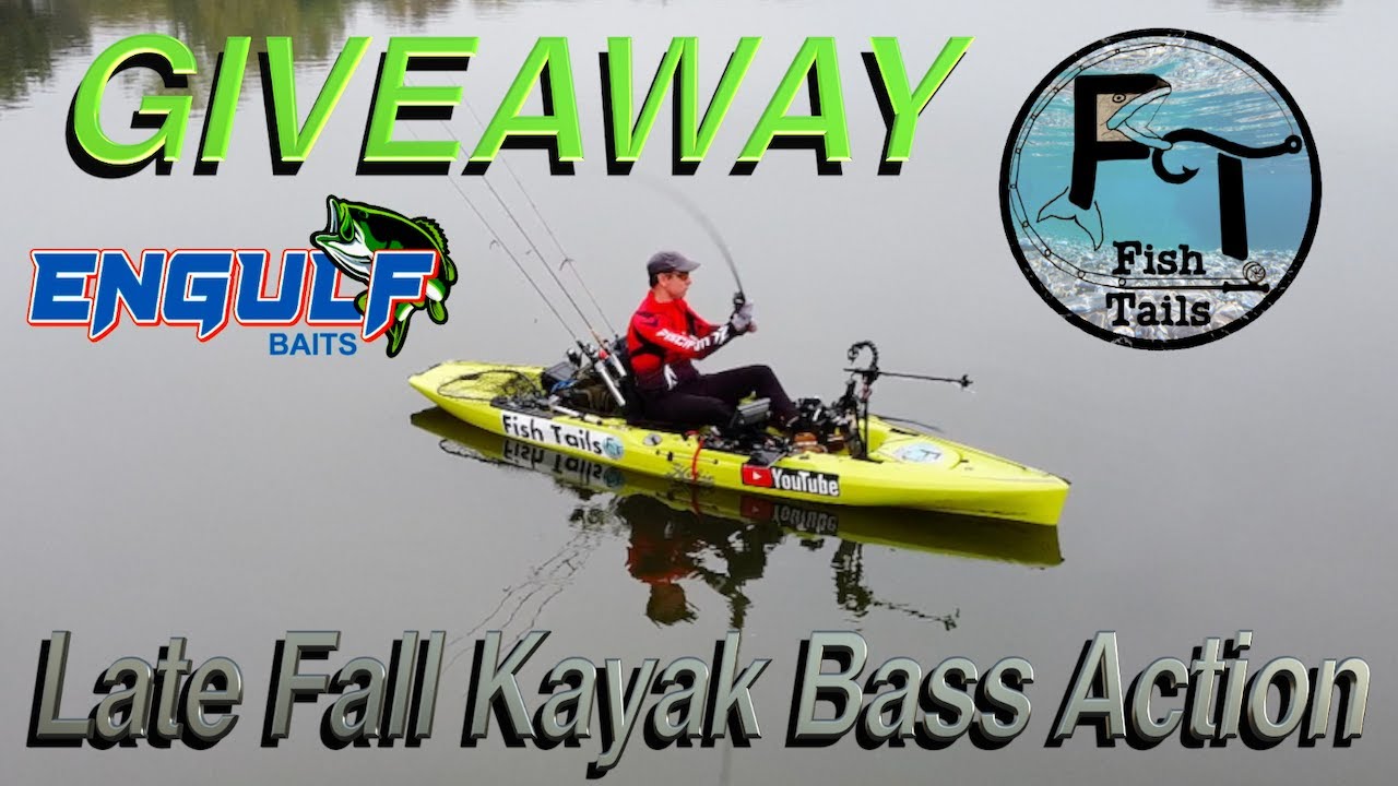 Hobie Outback Fishing Kayak Bass Action in Late Fall (GIVEAWAY) YouTube