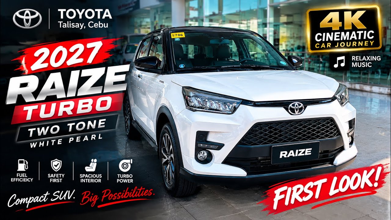 2027 TOYOTA RAIZE 2-TONE | WHITE PEARL | 4K CINEMATIC RELAXING