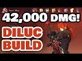 Diluc Build 42K DMG by AR42 - Crimson Witch Set - Genshin Impact Global