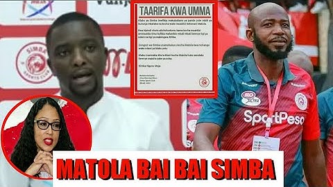 🔴#Taarifa: Matola Bai Bai Simba, Msemaji Ahmed Ally aeleza Sababu za Kocha huyo kuondoka
