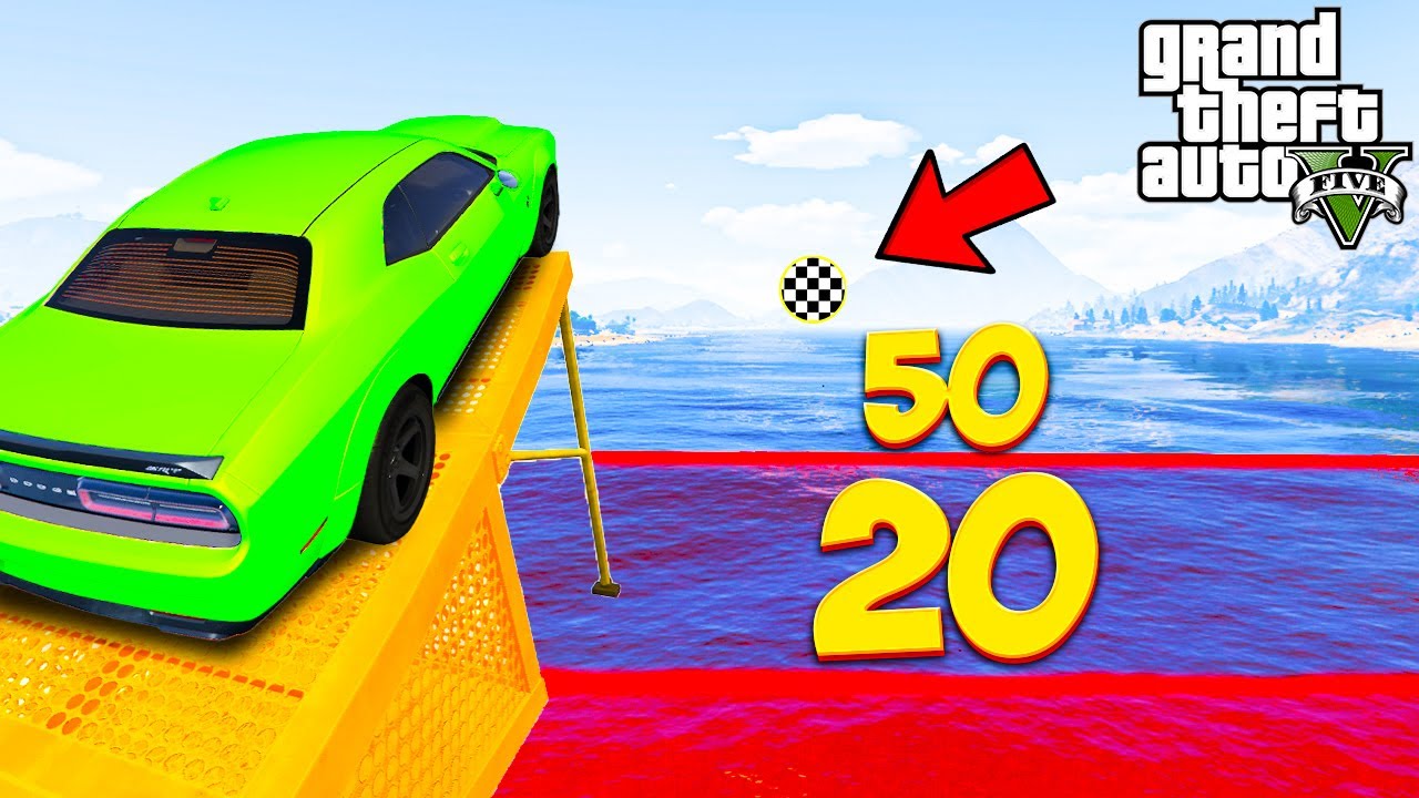 СМОЖЕТ ЛИ ДОДЖ ЧЕЛЛЕНДЖЕР ПЕРЕЛЕТЕТЬ ОЗЕРО ? - ЭКСПЕРИМЕНТЫ В ГТА 5 ...