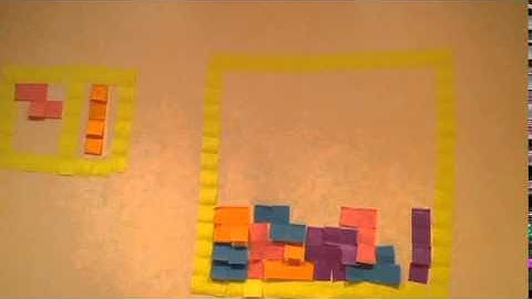 Post It Note Tetris(Stop Motion)