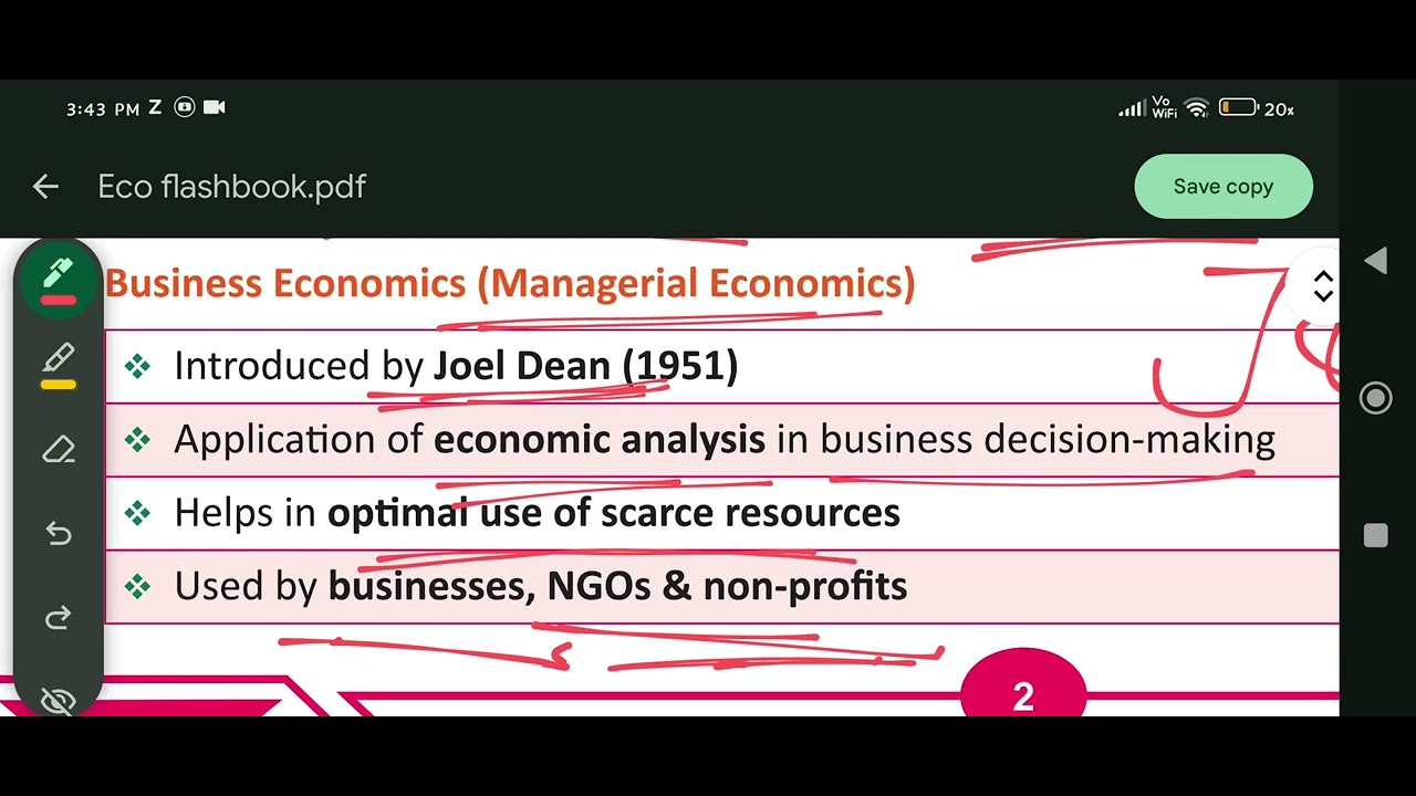 Ca Foundation Business economics Quick revision / jan 2026 may 2026 / chapter 1 unit 1