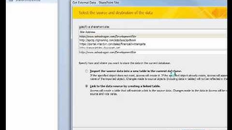 Importing data to SharePoint via MS Access