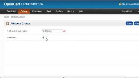 How to setup product attributes in OpenCart