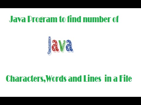 Java Program to Find No Of Charcters,Words and Lines in a File in Tamil