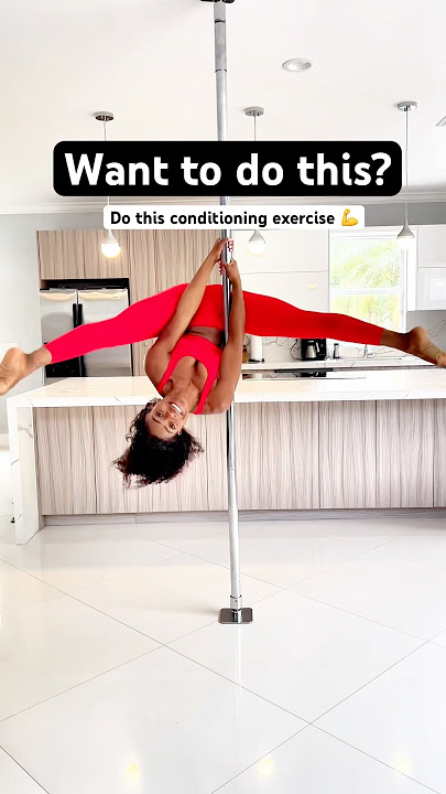 Pole conditioning exercise for inverts #poledancing #pole #polefitness