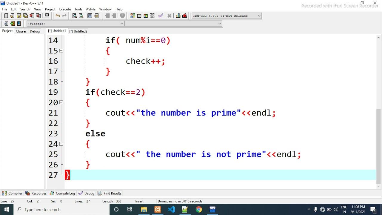 C++ Program to check Whether a Number is Prime or Not - YouTube