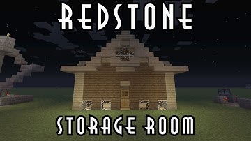 Minecraft Tutorial | Redstone Storage Room