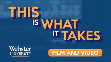 Majoring in Film and Video at Webster University