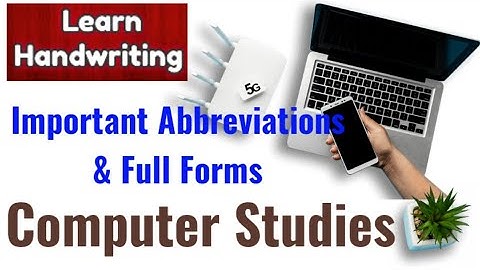 Important Full Forms for Computer| Abbreviations for Competitive Exams - Part #1
