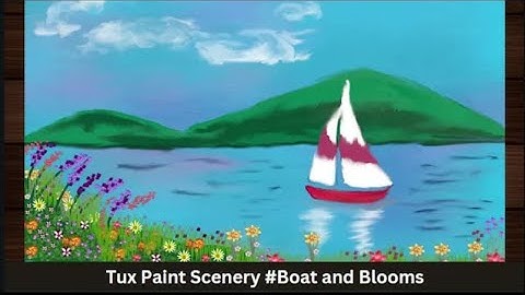 Simple Boat Drawing - Tux Paint #tuxpaint